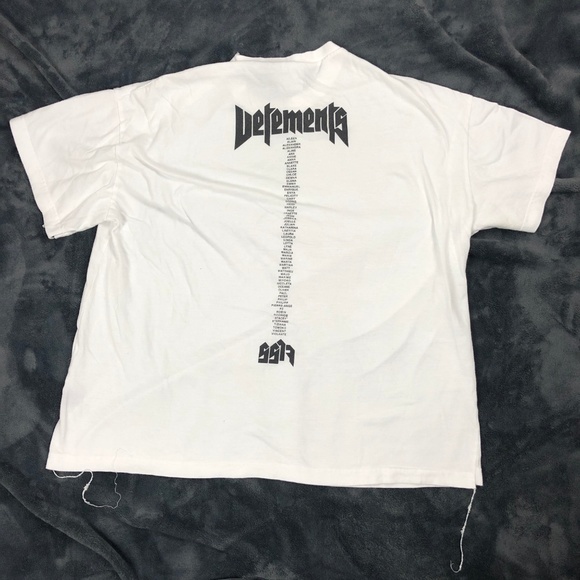 Vetements Staff White Sz L T-shirt Oversized - Picture 8 of 8